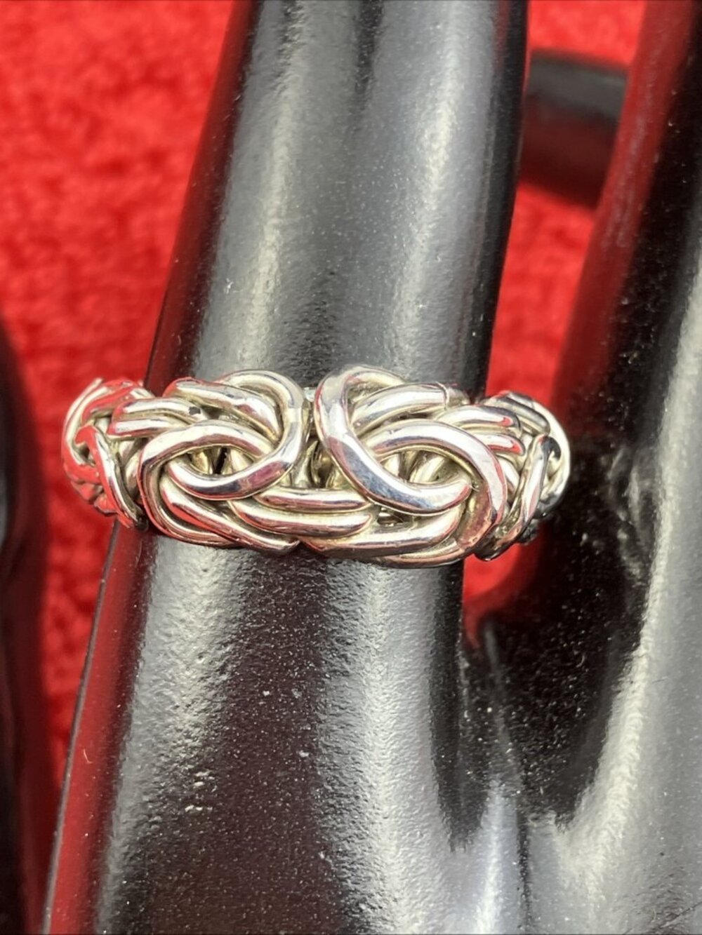 Sz 10 925 Sterling Atasay Kuyumculuk Rope Twist Modernist Ring 7 G